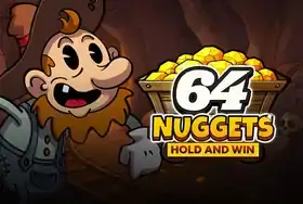 64 Nuggets Hold and Win pokie at Wolf Winner