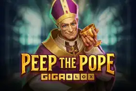 Peep the Pope Gigablox pokie at Wolf Winner