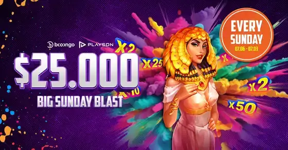 Booongo and Playson Big Sunday Blast weekly promotion at Wolf Winner