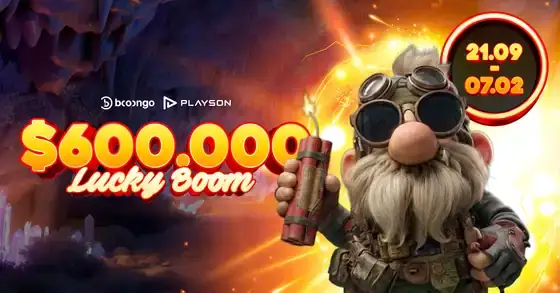 Booongo and Playson Lucky Boom $600,000 promotion at Wolf Winner